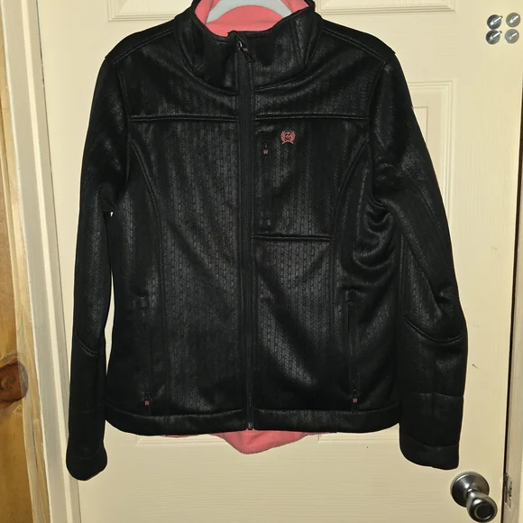 Cinch Miller Storm Defense Concealed Carry Jacket Women's Large Embossed Black - Picture 12 of 13